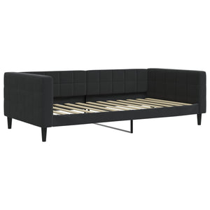 Divano Letto con Materasso Nero 100x200 cm in Velluto 3196678