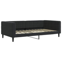 Divano Letto con Materasso Nero 100x200 cm in Velluto 3196678