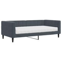 Divano Letto con Materasso-Sofa Letto-Daybed Grigio Scuro 90x190 cm in Velluto 524581