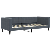 Divano Letto con Materasso-Sofa Letto-Daybed Grigio Scuro 90x190 cm in Velluto 524581
