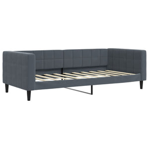 Divano Letto con Materasso-Sofa Letto-Daybed Grigio Scuro 90x190 cm in Velluto 524581