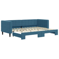 Divano Letto con Letto Estraibile-Sofa Letto-Daybed Blu 80x200 cm in Velluto 799139