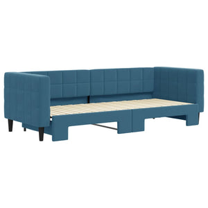 Divano Letto con Letto Estraibile-Sofa Letto-Daybed Blu 80x200 cm in Velluto 799139