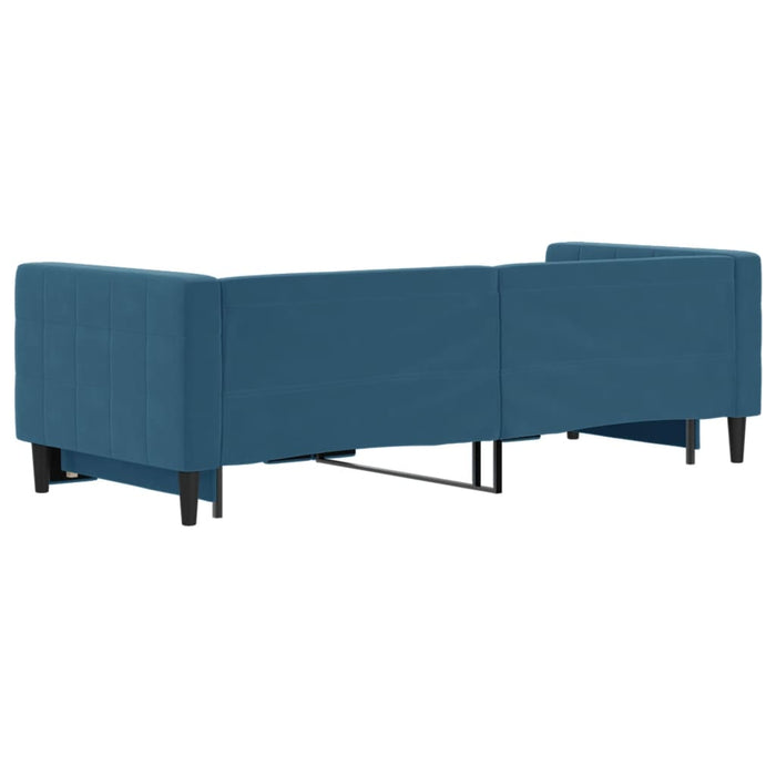 Divano Letto con Letto Estraibile-Sofa Letto-Daybed Blu 80x200 cm in Velluto 799139