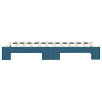 Divano Letto con Letto Estraibile Blu 80x200 cm in Velluto 3196683