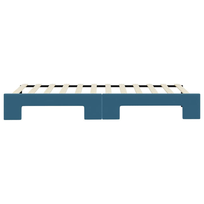 Divano Letto con Letto Estraibile-Sofa Letto-Daybed Blu 80x200 cm in Velluto 799139