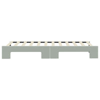 Divano Letto con Letto Estraibile Grigio Chiaro 80x200 Velluto