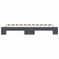 Divano Letto con Letto Estraibile Grigio Scuro 80x200cm Velluto 3196685