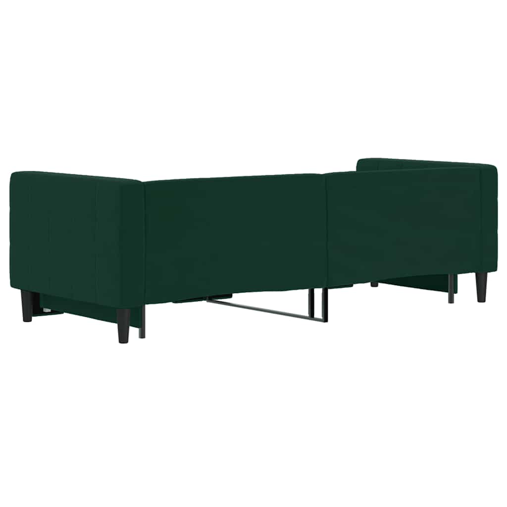 Divano Letto con Letto Estraibile-Sofa Letto-Daybed Verde Scuro 80x200cm Velluto 537950