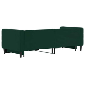 Divano Letto con Letto Estraibile-Sofa Letto-Daybed Verde Scuro 80x200cm Velluto 537950
