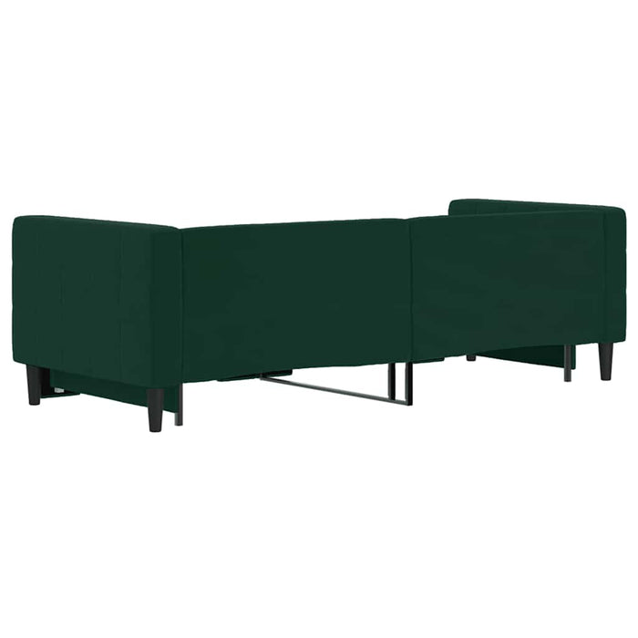 Divano Letto con Letto Estraibile-Sofa Letto-Daybed Verde Scuro 80x200cm Velluto 537950