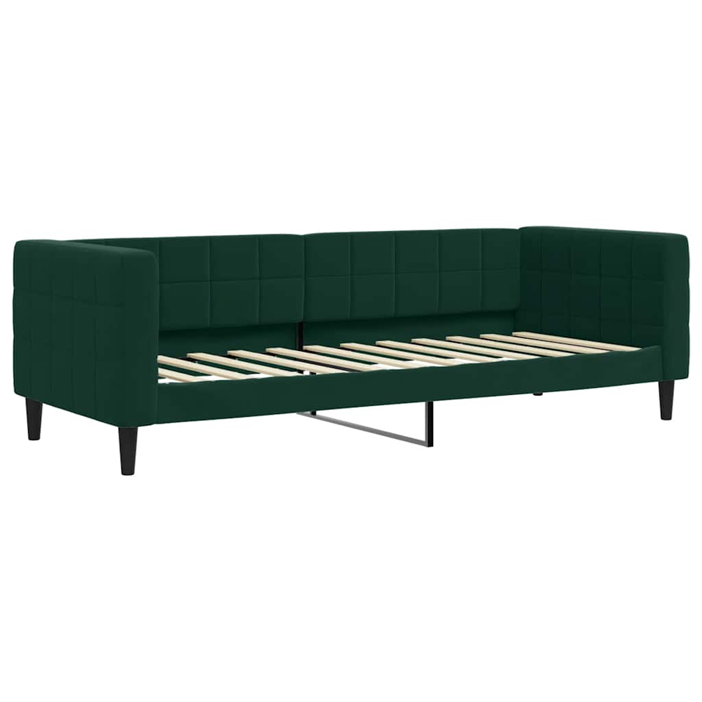Divano Letto con Letto Estraibile-Sofa Letto-Daybed Verde Scuro 80x200cm Velluto 537950