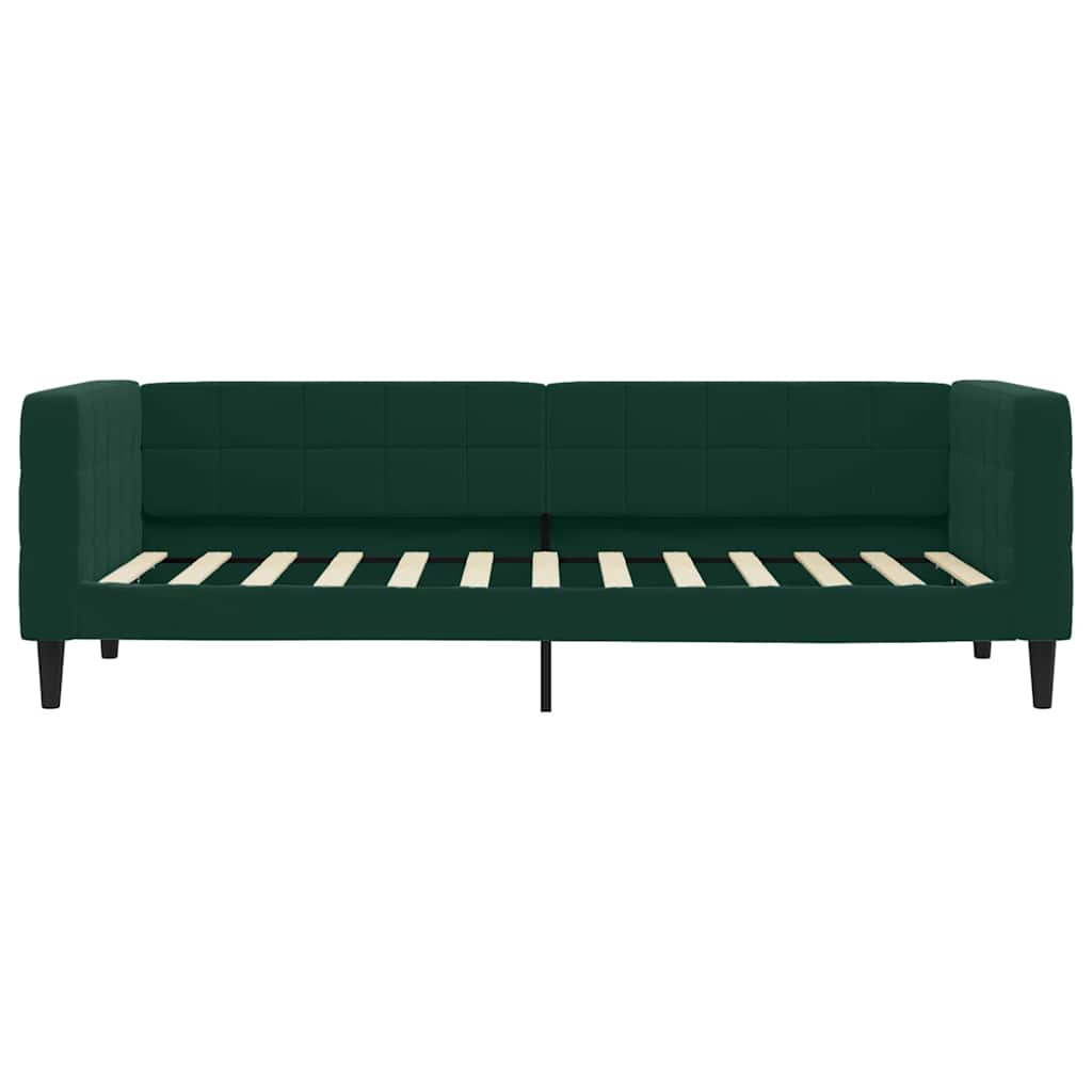 Divano Letto con Letto Estraibile-Sofa Letto-Daybed Verde Scuro 80x200cm Velluto 537950