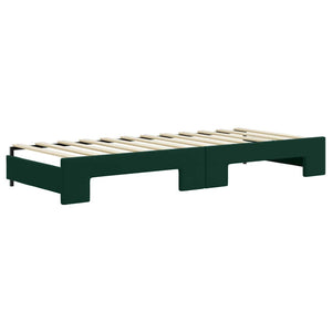 Divano Letto con Letto Estraibile-Sofa Letto-Daybed Verde Scuro 80x200cm Velluto 537950
