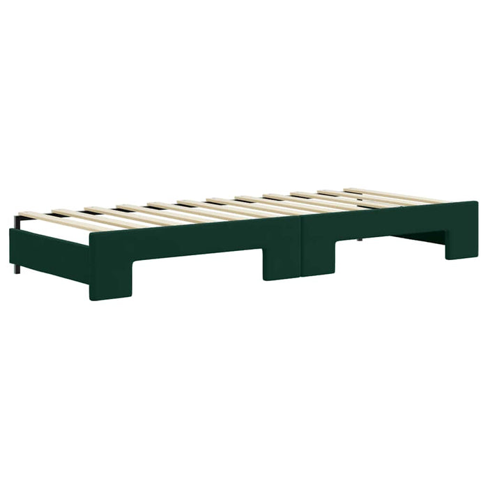 Divano Letto con Letto Estraibile-Sofa Letto-Daybed Verde Scuro 80x200cm Velluto 537950