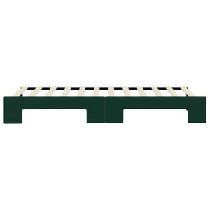 Divano Letto con Letto Estraibile-Sofa Letto-Daybed Verde Scuro 80x200cm Velluto 537950