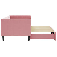 Divano Letto con Letto Estraibile Rosa 80x200 cm in Velluto 3196687