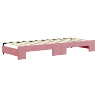 Divano Letto con Letto Estraibile-Sofa Letto-Daybed Rosa 80x200 cm in Velluto 199775