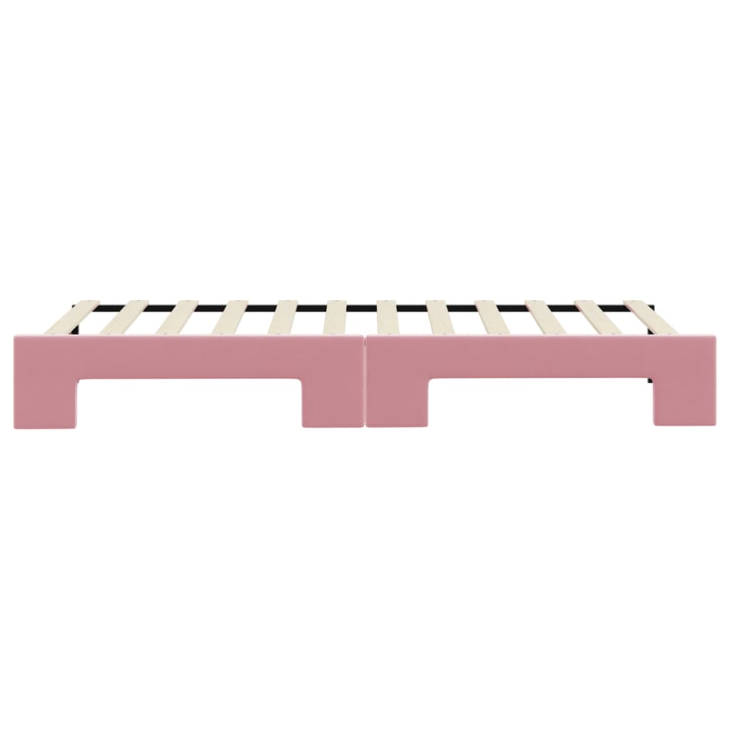 Divano Letto con Letto Estraibile-Sofa Letto-Daybed Rosa 80x200 cm in Velluto 199775