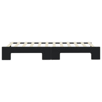 Divano Letto con Letto Estraibile-Sofa Letto-Daybed Nero 80x200 cm in Velluto 310589