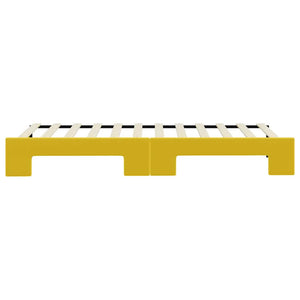 Divano Letto con Letto Estraibile-Sofa Letto-Daybed Giallo 80x200 cm in Velluto 622487
