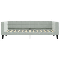 Divano Letto con Letto Estraibile-Sofa Letto-Daybed Grigio Chiaro 90x200 Velluto 532238