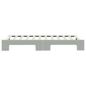 Divano Letto con Letto Estraibile-Sofa Letto-Daybed Grigio Chiaro 90x200 Velluto 532238