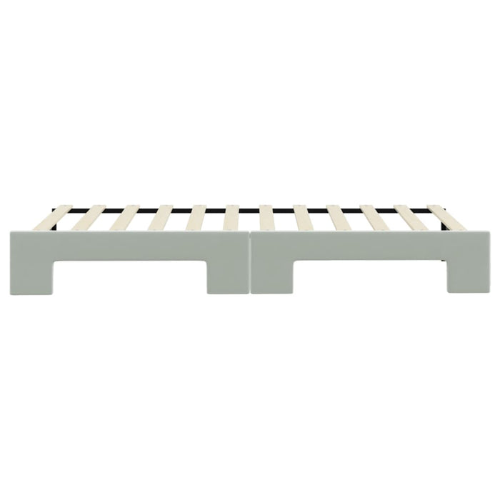 Divano Letto con Letto Estraibile-Sofa Letto-Daybed Grigio Chiaro 90x200 Velluto 532238