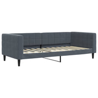 Divano Letto con Letto Estraibile Grigio Scuro 90x200cm Velluto 3196692