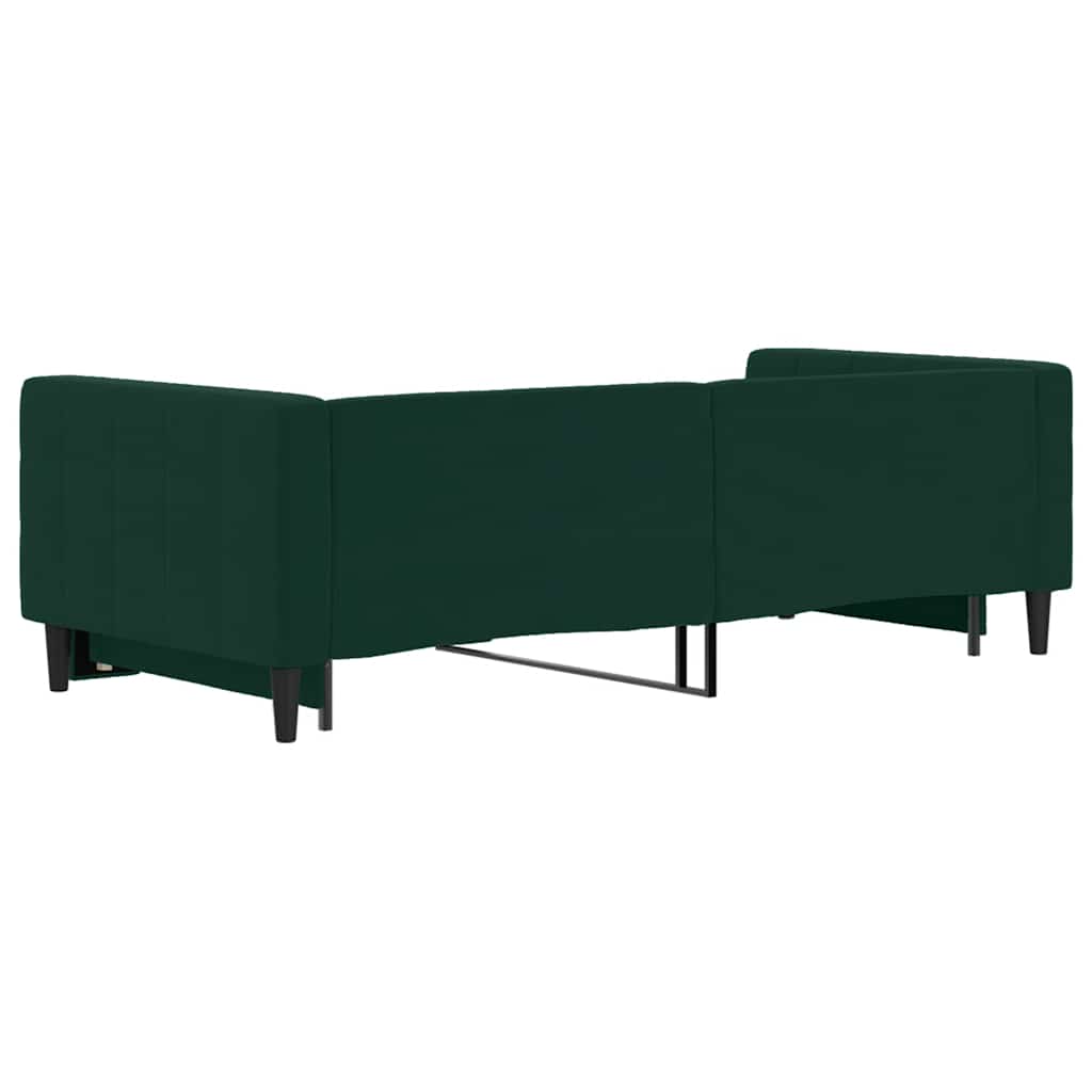 Divano Letto con Letto Estraibile-Sofa Letto-Daybed Verde Scuro 90x200cm Velluto 810199