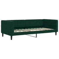 Divano Letto con Letto Estraibile-Sofa Letto-Daybed Verde Scuro 90x200cm Velluto 810199