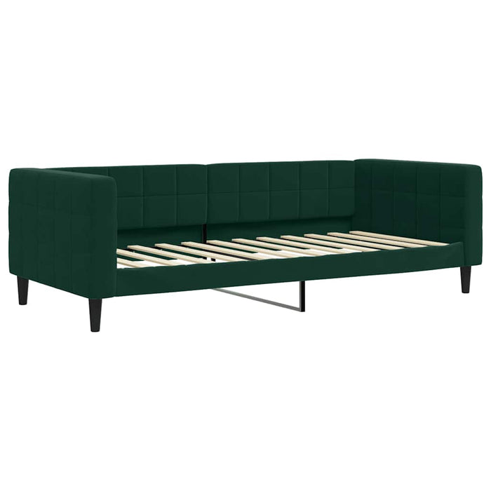 Divano Letto con Letto Estraibile-Sofa Letto-Daybed Verde Scuro 90x200cm Velluto 810199