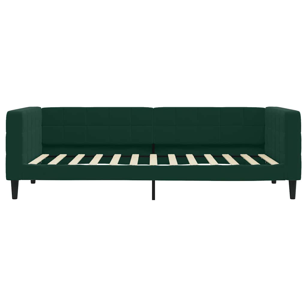 Divano Letto con Letto Estraibile-Sofa Letto-Daybed Verde Scuro 90x200cm Velluto 810199