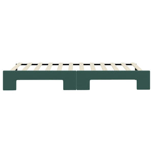 Divano Letto con Letto Estraibile-Sofa Letto-Daybed Verde Scuro 90x200cm Velluto 810199
