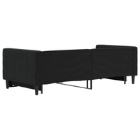Divano Letto con Letto Estraibile-Sofa Letto-Daybed Nero 90x200 cm in Velluto 473115