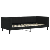Divano Letto con Letto Estraibile Nero 90x200 cm in Velluto 3196695