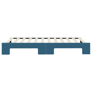 Divano Letto con Letto Estraibile-Sofa Letto-Daybed Blu 100x200 cm in Velluto 229542
