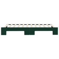 Divano Letto con Letto Estraibile-Sofa Letto-Daybed Verde Scuro 100x200cm Velluto 482096