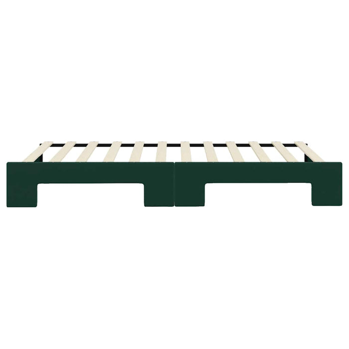 Divano Letto con Letto Estraibile-Sofa Letto-Daybed Verde Scuro 100x200cm Velluto 482096