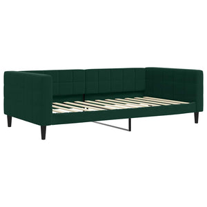 Divano Letto con Letto Estraibile-Sofa Letto-Daybed Verde Scuro 100x200cm Velluto 482096