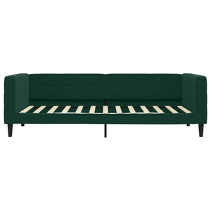 Divano Letto con Letto Estraibile-Sofa Letto-Daybed Verde Scuro 100x200cm Velluto 482096