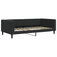 Divano Letto con Letto Estraibile Nero 100x200 cm in Velluto 3196702