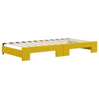 Divano Letto con Letto Estraibile-Sofa Letto-Daybed Giallo 100x200 cm in Velluto 598690