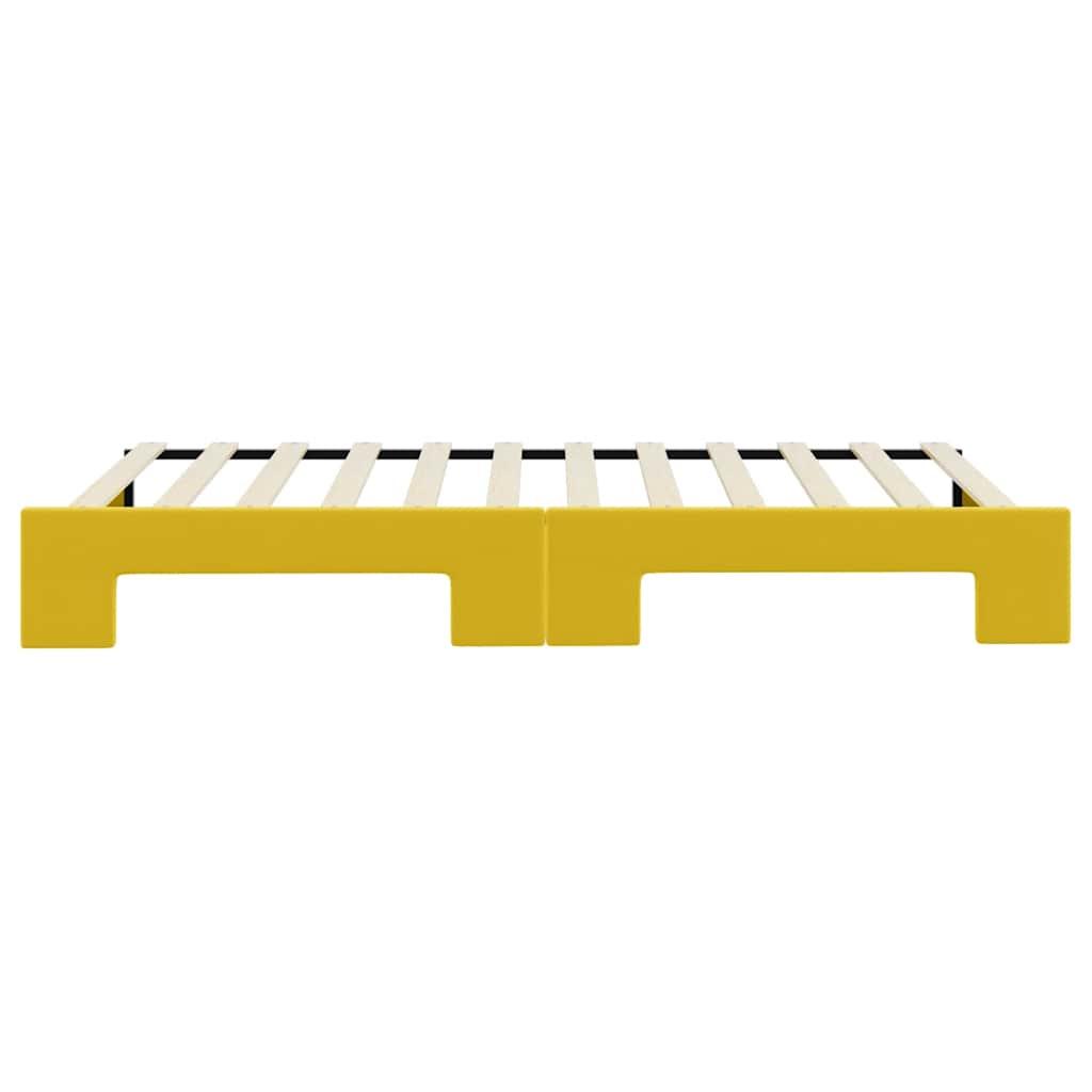 Divano Letto con Letto Estraibile-Sofa Letto-Daybed Giallo 100x200 cm in Velluto 598690