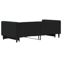 Divano Letto con Letto Estraibile-Sofa Letto-Daybed Nero 90x190 cm in Velluto 484541