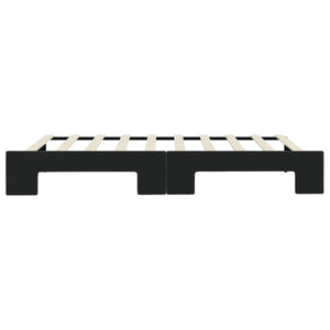 Divano Letto con Letto Estraibile-Sofa Letto-Daybed Nero 90x190 cm in Velluto 484541