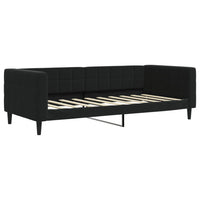 Divano Letto con Letto Estraibile Nero 90x190 cm in Velluto 3196706