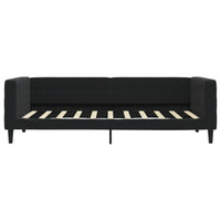 Divano Letto con Letto Estraibile-Sofa Letto-Daybed Nero 90x190 cm in Velluto 484541
