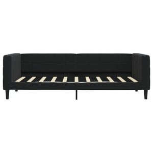 Divano Letto con Letto Estraibile-Sofa Letto-Daybed Nero 90x190 cm in Velluto 484541