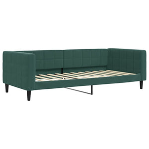 Divano Letto Estraibile Materassi Verde Scuro 90x200 Velluto 3196717